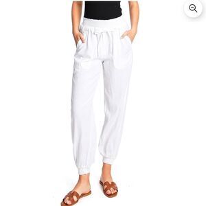LOVE TREE White High Waist Jogger Pants Size L
